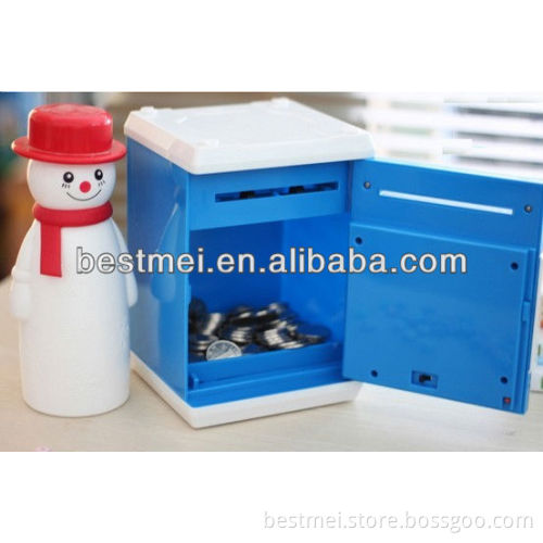 Plastic money bank for kids
